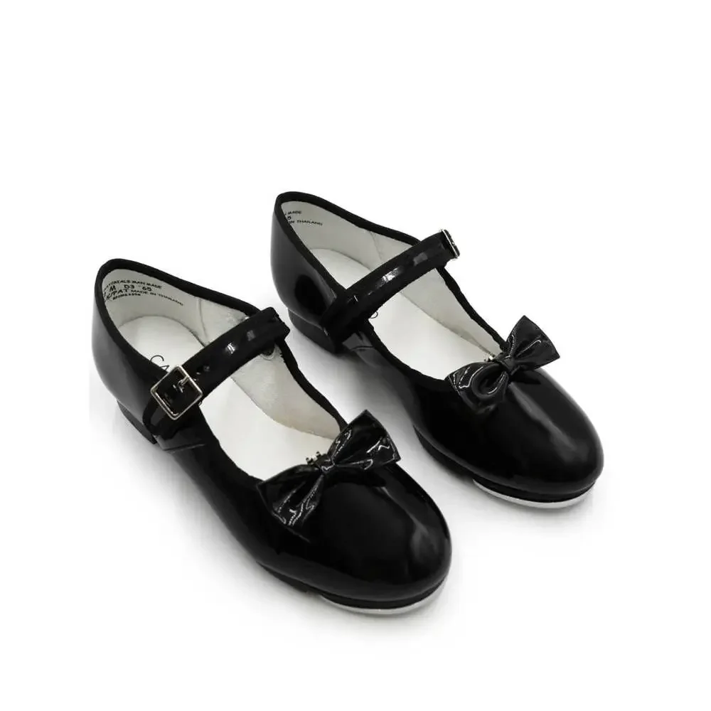 New Open Box Tap Shoes Capezio 3800 12W Black Mary Jane Leather Easy Strap Stud